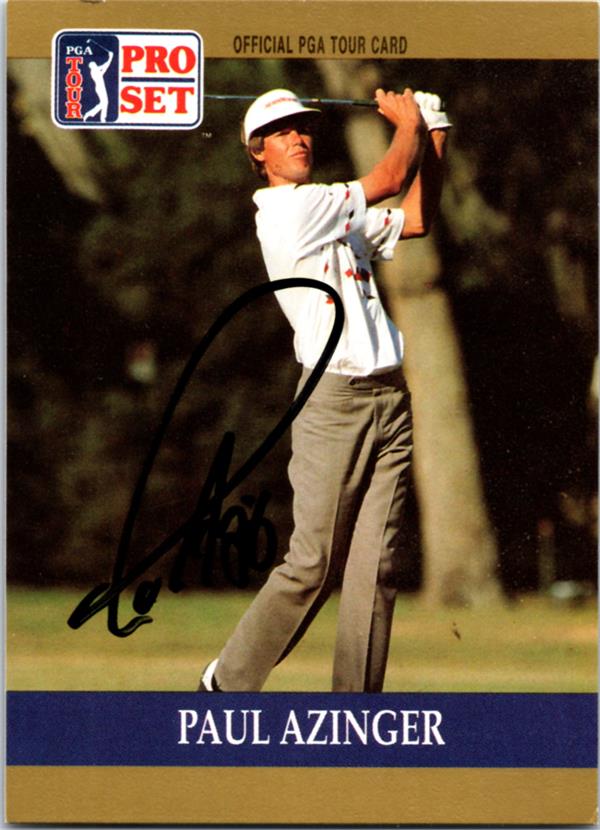 782217 Paul Azinger Autographed Golf Card - Eastern Florida State 1990 Pro Set No.21