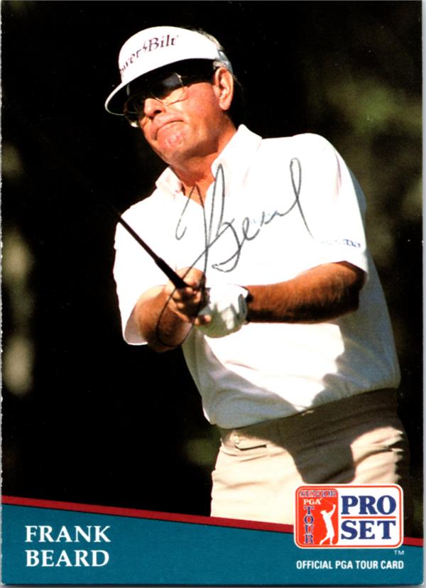 782249 Frank Beard Signed Golf Card - Florida Gators 1991 Pro Set No.227 Ballpoint
