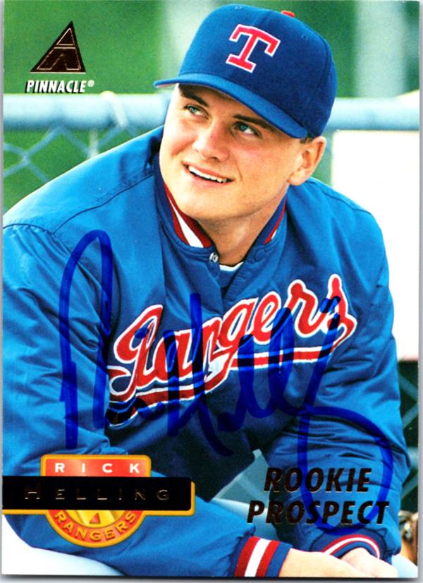 781447 Rick Helling Signed Baseball Card - Texas Rangers 1994 Pinnacle No.525