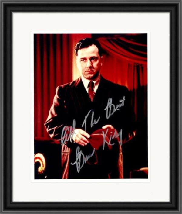 748209 Bruno Kirby Autographed 8 x 10 in. Photo - Actor No.1 Matted & Framed