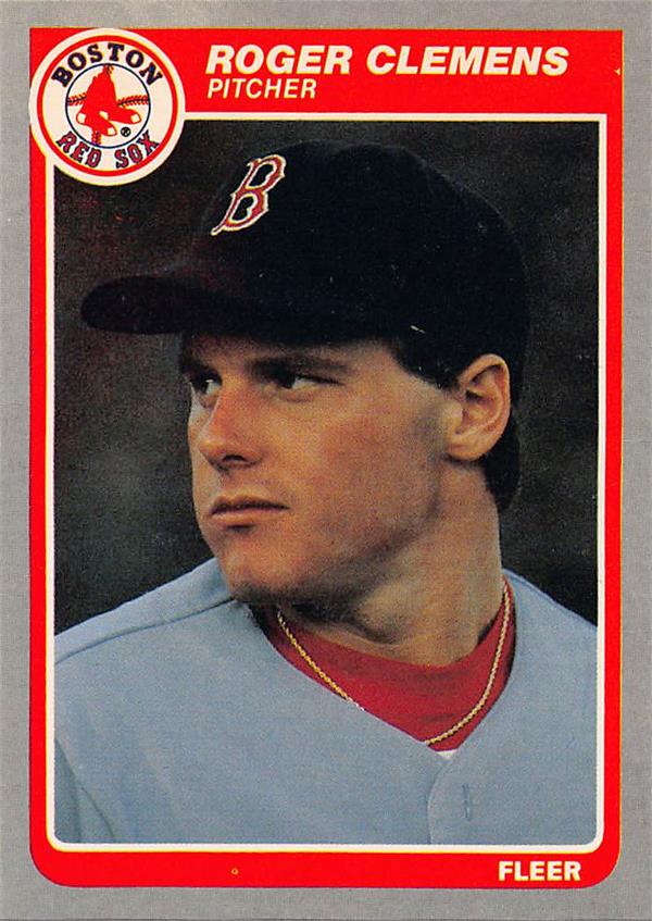 748213 Roger Clemens Baseball Card - 1985 Fleer No.155 Rookie Boston Red Sox