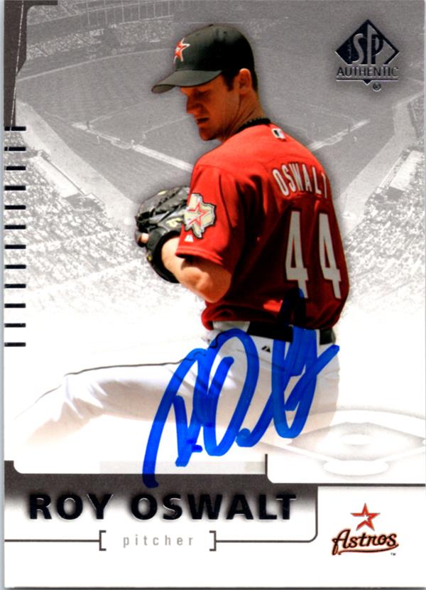 782765 Roy Oswalt Autographed Baseball Card - Houston Astros 2004 Upper Deck Sp No.29