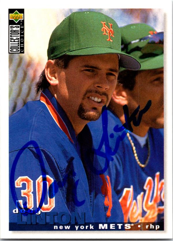 794192 Doug Linton Signed Baseball Card -   York Mets 1995 Upper Deck No.323