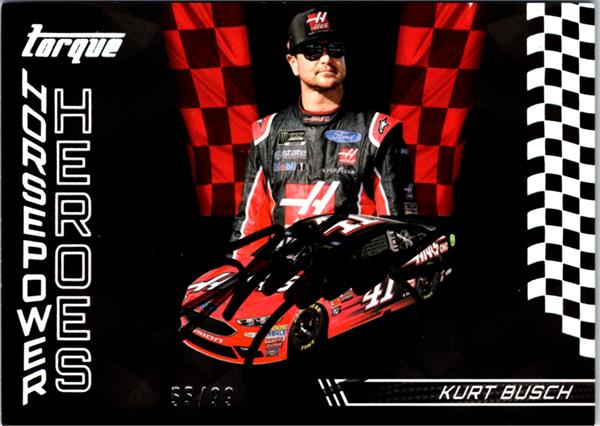 794953 Kurt Busch Autographed Trading Card - Auto Racing, Nascar 2017 Panini Torque No.HH24