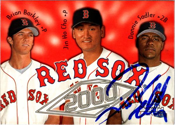 795172 Donnie Sadler Autographed Baseball Card - Boston Red Sox 1999 Fleer Sports Illustrated No.65