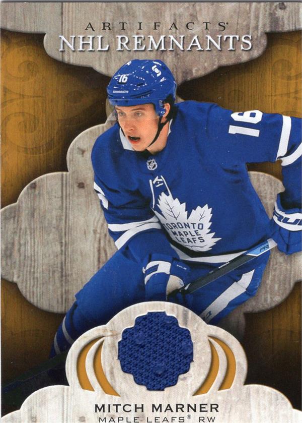 795301 Mitch Marner Player Worn Jersey Patch Hockey Card - Toronto Maple Leafs 2021 Panini Artifacts Remnants No.NRMM