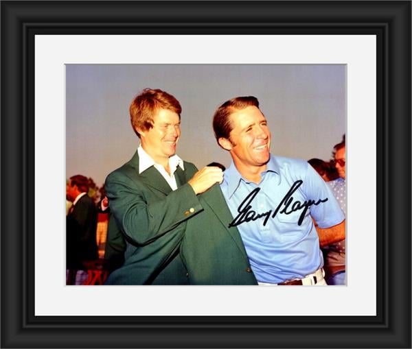 794939 Gary Player Autographed 8 x 10 in. Photo - Golf Legend No.SC1 Matted & Framed