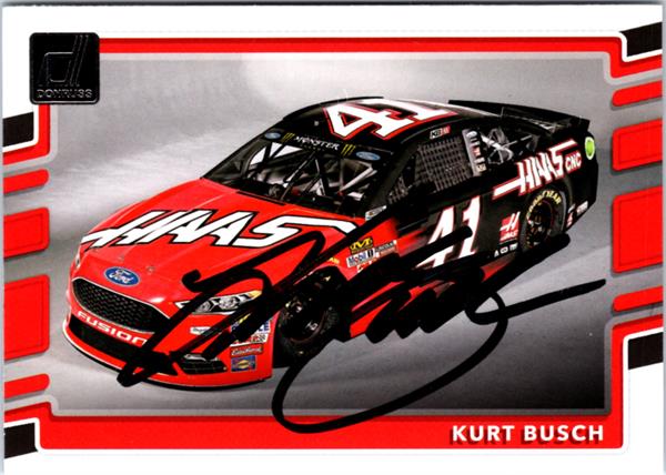 794955 Kurt Busch Autographed Trading Card - Auto Racing, Nascar 2018 Panini Donruss No.86