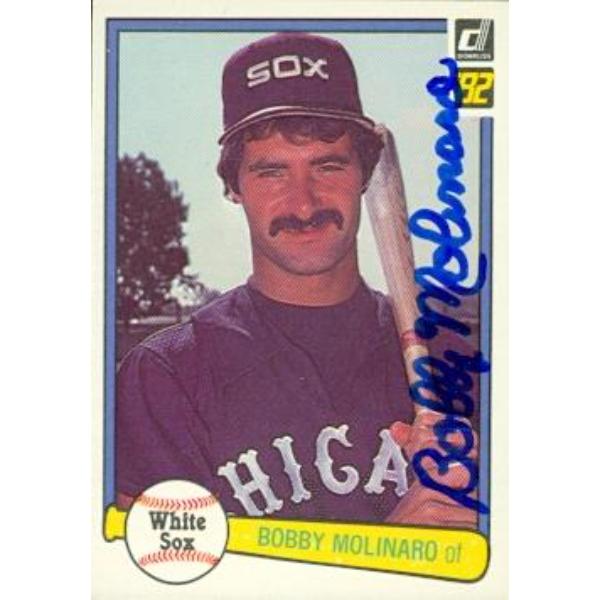 794064 Bobby Molinaro Autographed Baseball Card - Chicago White Sox 1982 Donruss No.417-1