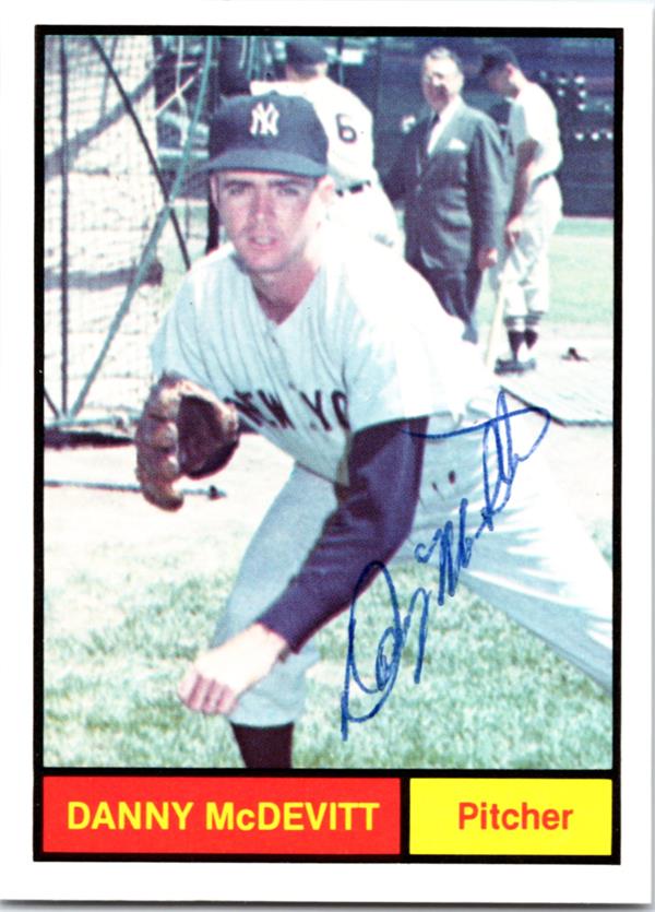 769161 Danny Mcdevitt Autographed Baseball Card - 1961   York Yankees Renata Galasso No.10