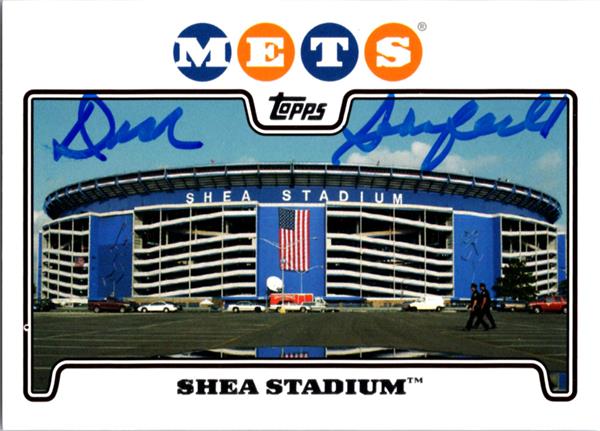 769469 Dick Schofield Autographed Baseball Card -   York Mets, SC 2008 Topps Shea Stadium No.55