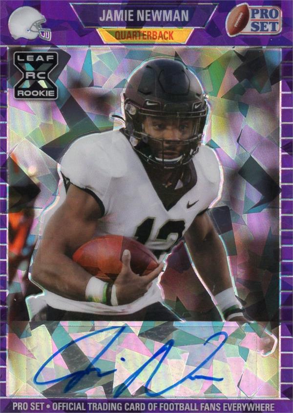 794677 Jamie Man Autographed Football Card - Wake Forest Deamon Deacons 2021 Leaf Pro Set Rookie Refractor No.PAJN1 LE 29 & 30
