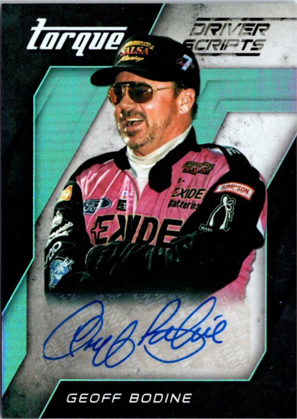 793927 Geoff Bodine Autographed Trading Card - Auto Racing 2016 Panini Torque Driver Scripts No.DSGB