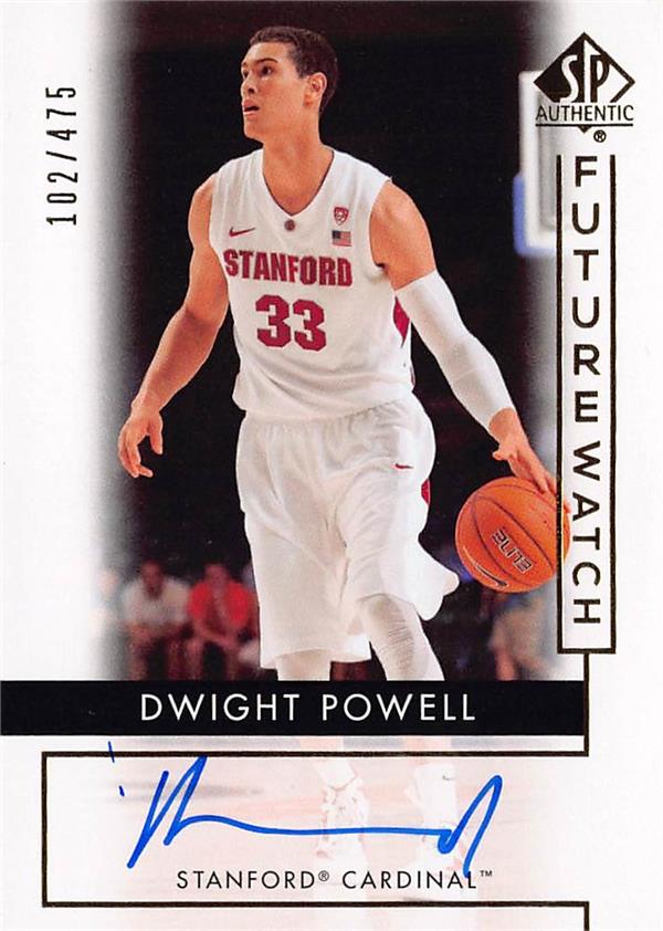 794486 Dwight Powell Autographed Basketball Card - Stanford Cardinal 2014 Upper Deck Rookie No.80