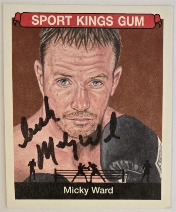 Picture of Autograph Warehouse 794544 Micky Ward Autographed Trading Card - Boxer Boxing&#44; SC 2018 Sport Kings Mini No.41