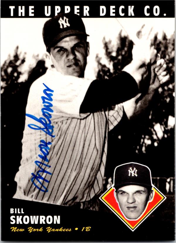 769092 Bill Moose Skowron Autographed Baseball Card -   York Yankees 1994 Upper Deck Bat Heroes No.66