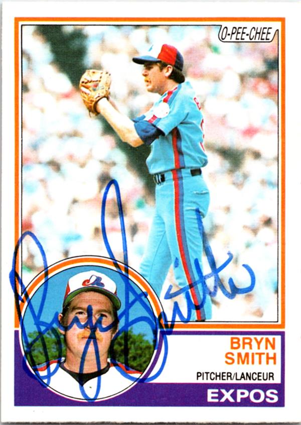 781139 Bryn Smith Autographed Baseball Card - Montreal Expos 1983 O-Pee-Chee No.234