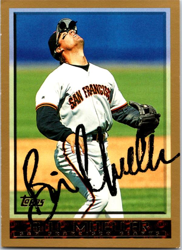 781324 Bill Mueller Signed Baseball Card - San Francisco Giants 1998 Topps No.201