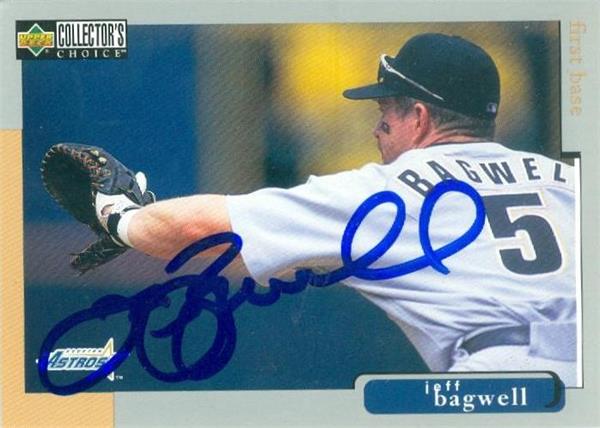 302425 Jeff Bagwell Autographed Baseball Card - Houston Astros, SC 1998 Upper Deck No.380