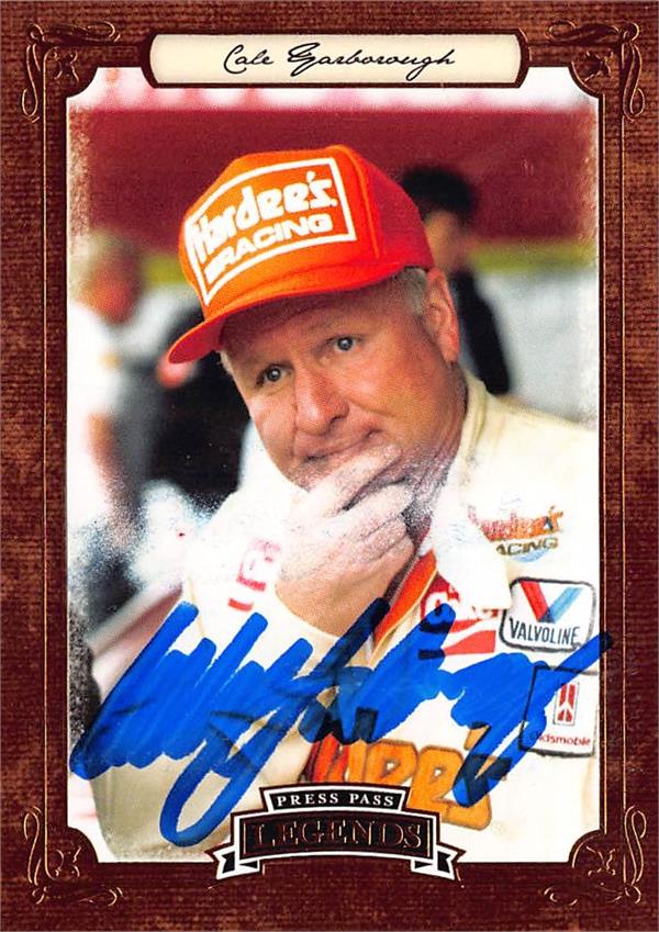 587268 Cale Yarborough Autographed Trading Card - Auto Racing, Nascar, SC 2010 Press Pass Legends No.35