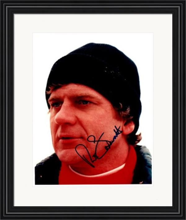 736631 Robert Foxworth Autographed 8 x 10 in. Photo - Actor No.1 Matted & Framed