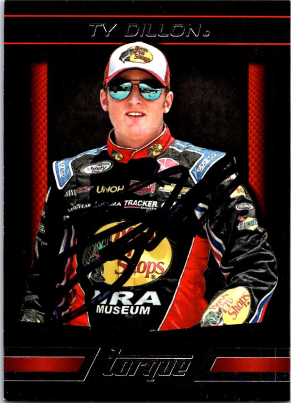 736701 Ty Dillon Autographed Trading Card - Nascar, Auto Racing, SC 2016 Panini Torque No.50