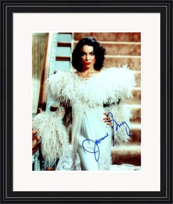 736686 Jasmine Guy Autographed 8 x 10 in. Photo - Actress, Different World No.1 Matted & Framed