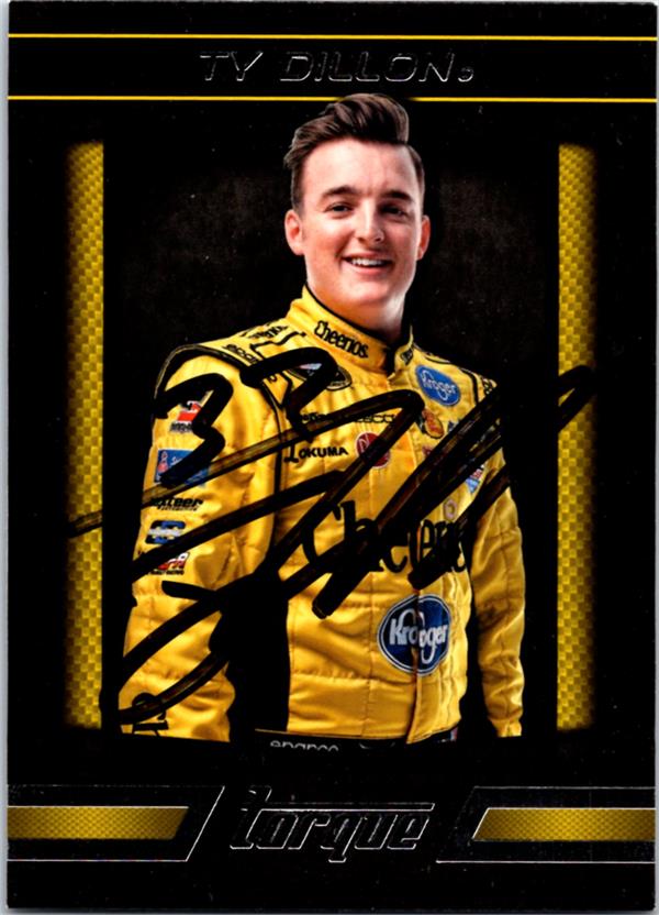 736700 Ty Dillon Autographed Trading Card - Nascar, Auto Racing, SC 2016 Panini Torque No.45