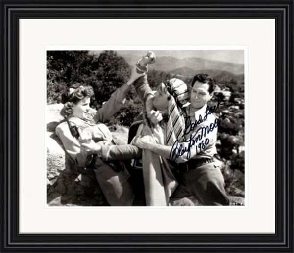 736588 Clayton Moore Autographed 8 x 10 in. Photo - Actor No.3 Matted & Framed