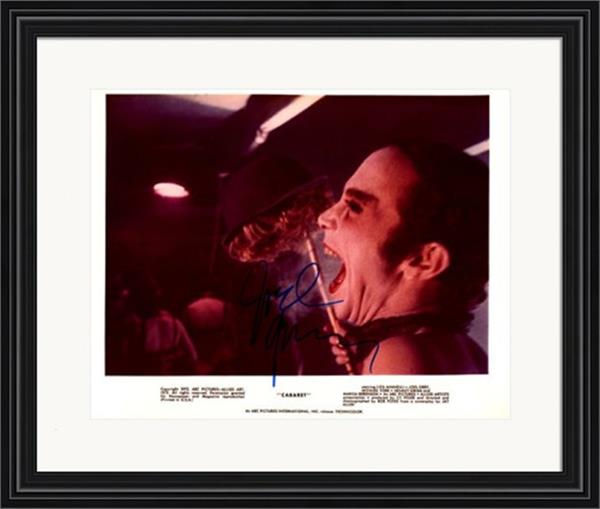 736633 Joel Grey Autographed 8 x 10 in. Photo - Cabaret No.9 Matted & Framed