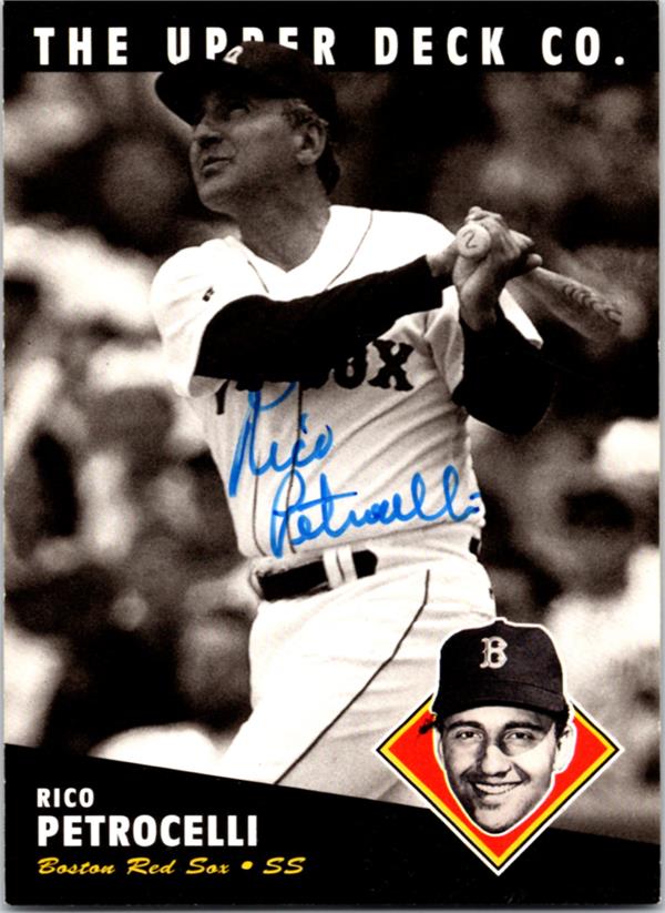 769256 Rico Petrocelli Autographed Baseball Card - Boston Red Sox 1994 Upper Deck Bat No.42