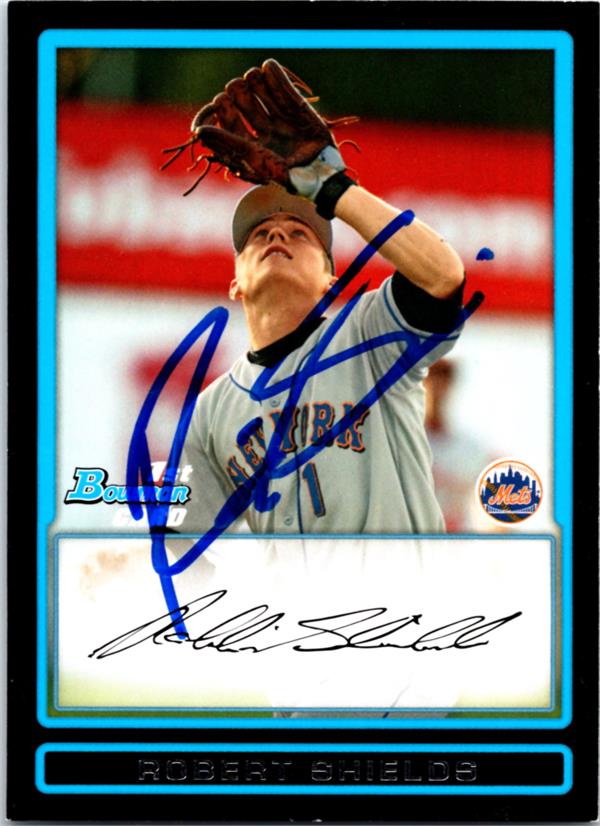 769466 Robert Shields Autographed Baseball Card -   York Mets 2009 Bowman 1st Rookie No.BDPP58