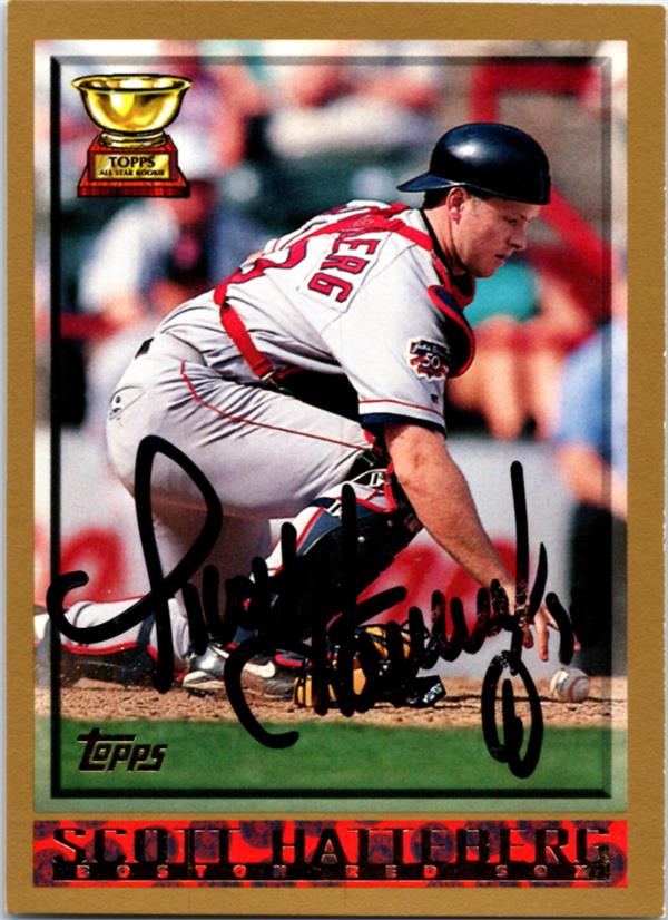 768901 Scott Hatteberg Autographed Baseball Card - Boston Red Sox 1998 Topps All Star Rookie Cup No.228