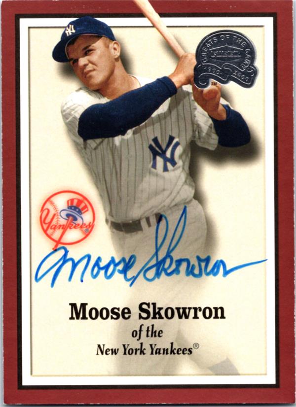 768981 Bill Moose Skowron Autographed Baseball Card -   York Yankees 2000 Fleer Legends No.70