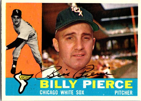 769120 Billy Pierce Autographed Baseball Card - Chicago White Sox 1960 Topps No.150