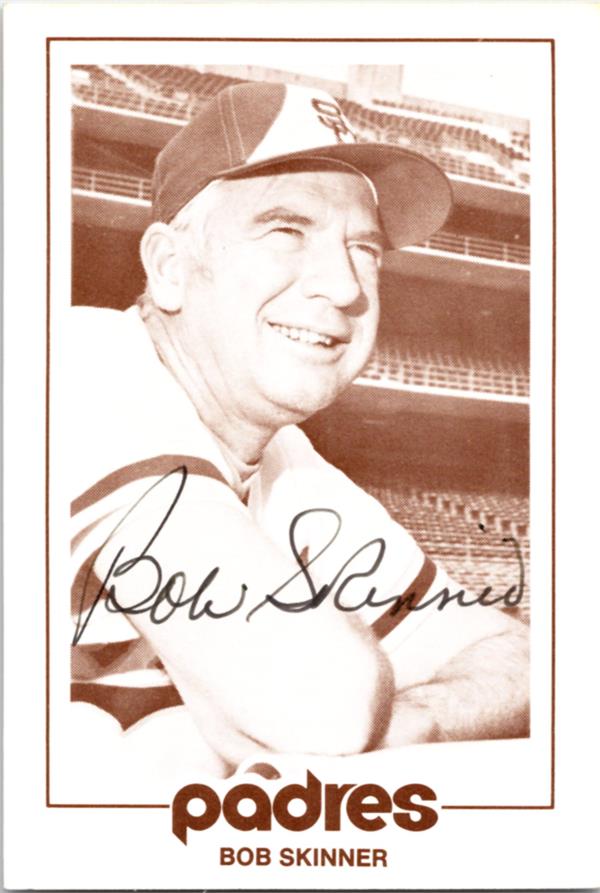 782984 Bob Skinner Autographed Baseball Card - San Diego Padres 1977 Special Events Team No.Bs
