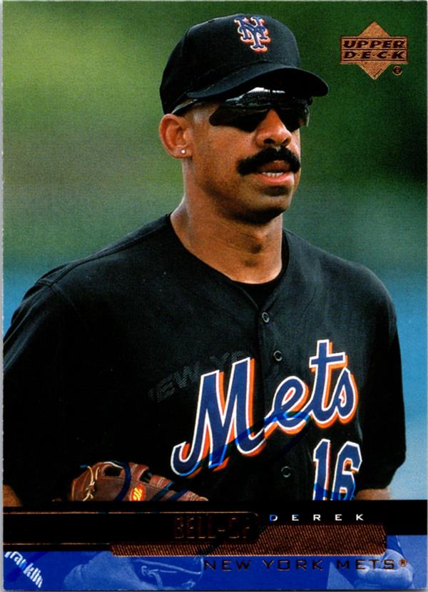 781689 Derek Bell Autographed Baseball Card -   York Mets 2000 Upper Deck No.439