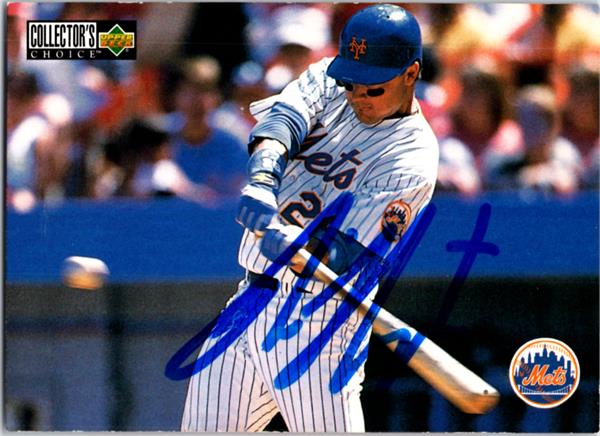 781979 Rico Brogna Autographed Baseball Card -   York Mets 1996 Upper Deck Checklist No.397