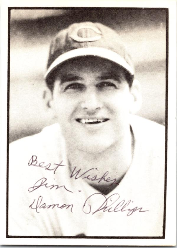 783023 Damon Phillips Autographed Baseball Card - Cincinnati Reds 1977 TCMA War Years No.45 to Jim