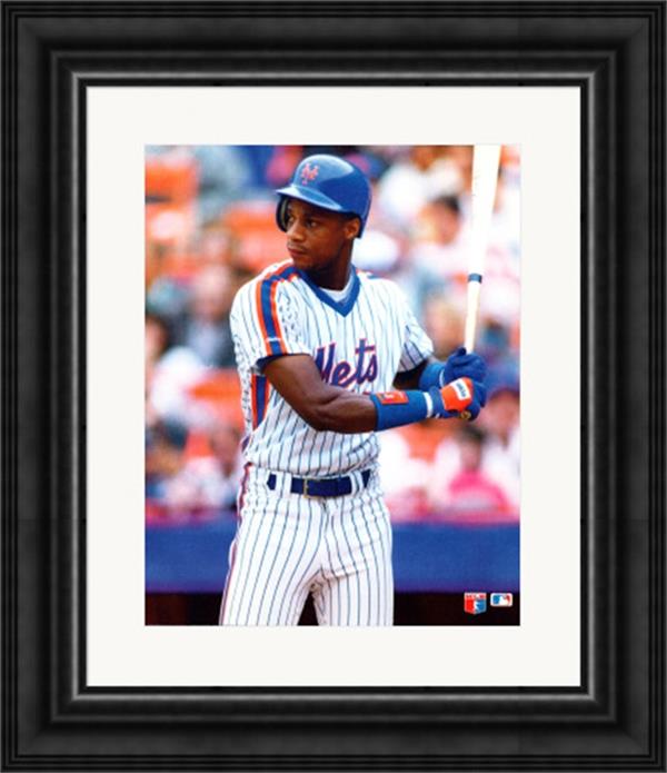 783316 Daryl Strawberry 8 x 10 in. Photo -   York Mets No.1 Matted & Framed