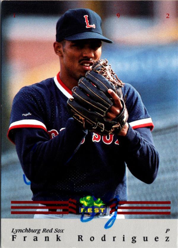 795225 Frank Rodriguez Autographed Baseball Card - Boston Red Sox 1992 Classic Best No.BC20
