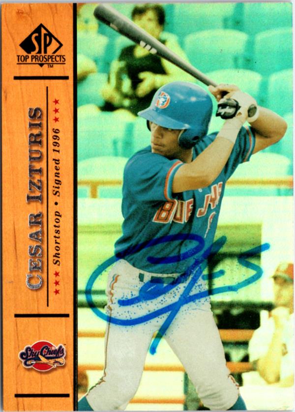 795233 Cesar Izturis Autographed Baseball Card - Syracuse Sky Chiefs 2000 Upper Deck Prospects Rookie No.10