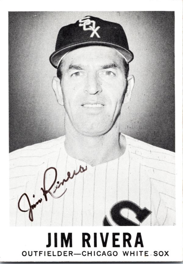 781200 Jim Rivera Autographed Baseball Card - Chicago White Sox 1960 Leaf Sports Novelties No.55