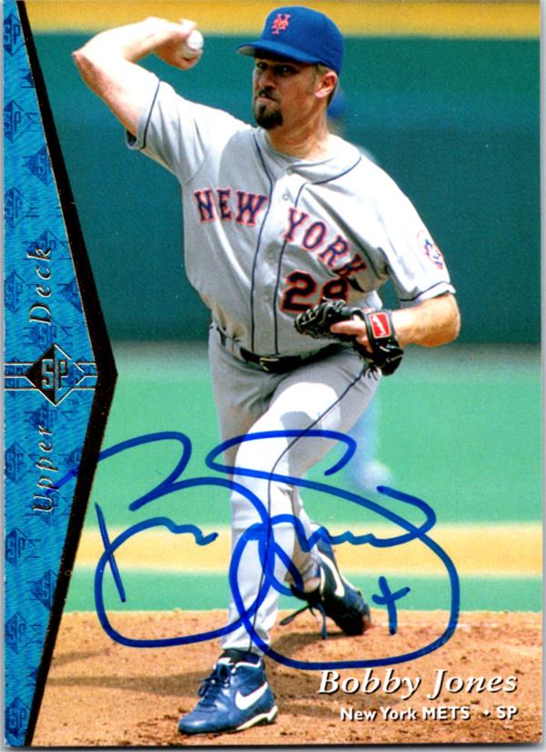 781332 Bobby Jones Autographed Baseball Card -   York Mets 1995 Upper Deck No.83