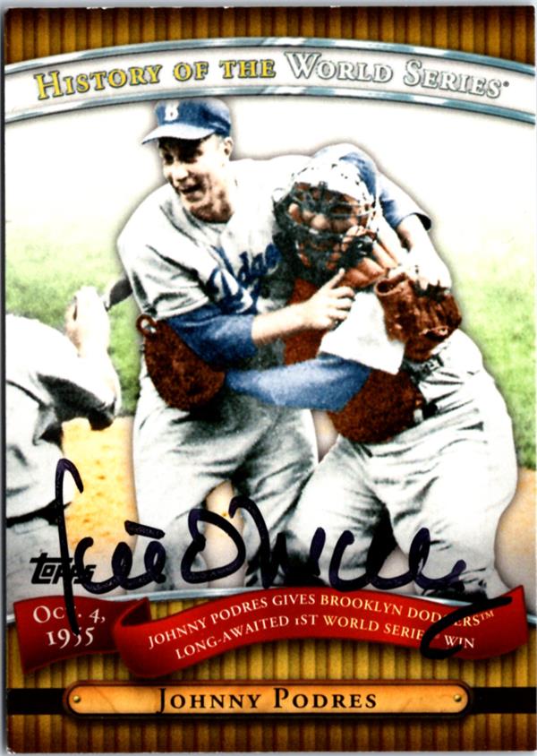 795262 Peter OMalley Autographed Baseball Card - Los Angeles Dodgers Former Owner, SC 2010 Topps World Series No.HWS11