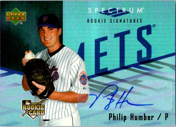 769525 Phil Humber Autographed Baseball Card -   York Mets 2007 Upper Deck Spectrum Rookie No.140
