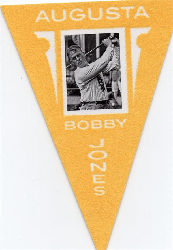 769909 Bobby Jones Trading Card - Golf Legend 2012 Panini Golden Age No.7 Augusta Mini Flag Card