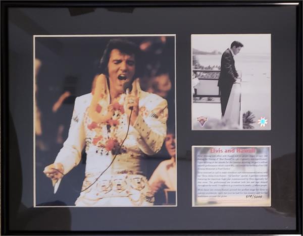 769917 Elvis Presley 8 x 10 in. Picture - Framed & Matted - Hawaii
