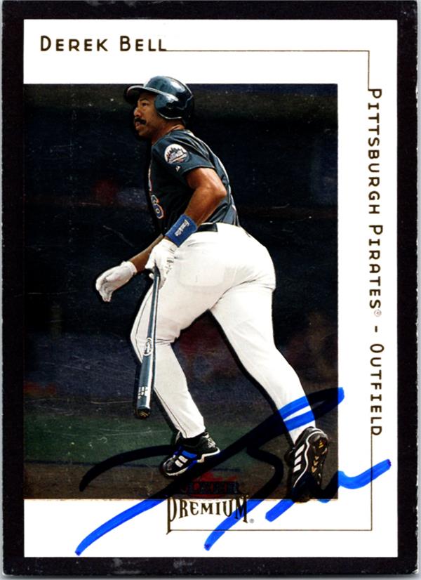 781789 Derek Bell Autographed Baseball Card -   York Mets 2001 Fleer Premium No.92