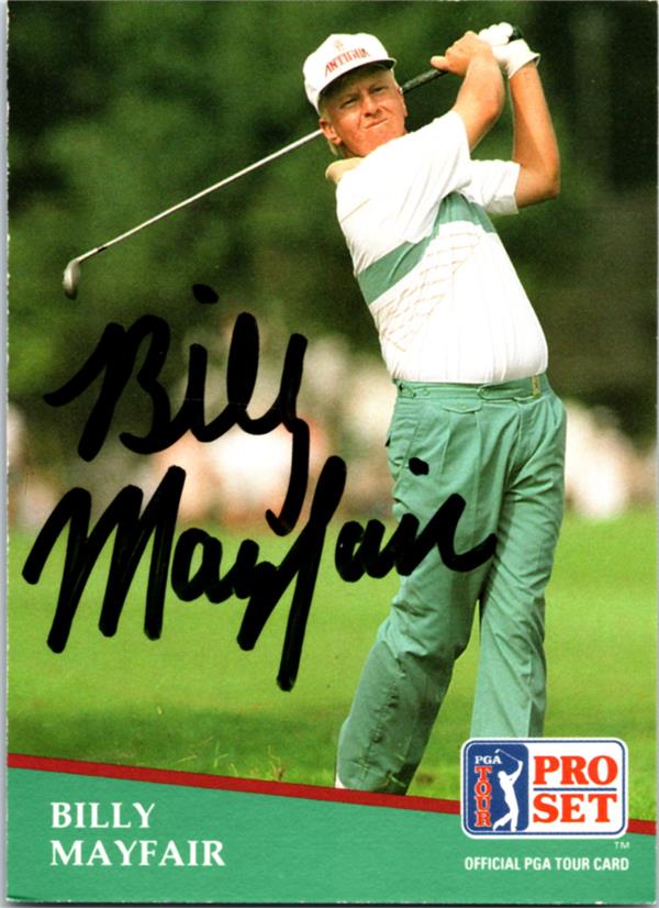782202 Billy Mayfair Autographed Golf Card - Arizona State Sun Devils 1991 Pro Set No.26
